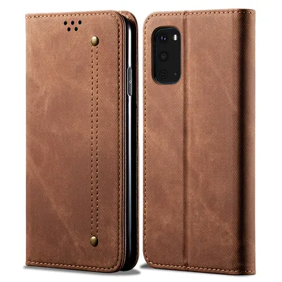 Obrázek produktu pro Galaxy S20 Pouzdro, Kožené Peněženkové Pouzdro s Magnetickým Uzavíráním a Pouzdro s Funkcí Stojánku pro Samsung Galaxy S20 Samsung Galaxy S20 Hnědý