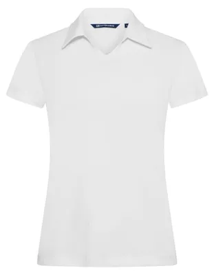 Produktbild von Cutter & Buck - "Virtue" Poloshirt für Damen, V-Ausschnitt ET131 (XS) (Weiß)