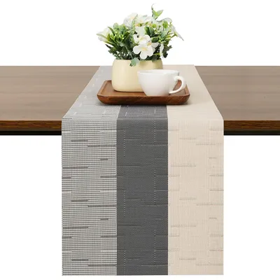 Productafbeelding van Omgoods- Tafelloper 30 cm breed - Wasbare PVC - Antislip - Hittebestendig - Waterdicht - Dubbelzijdig - Tafelkleed