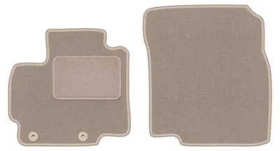Produktbild von Velours-Fußmatten Vorne für Mitsubishi Space Star II 2013- (Schrägheck) – 2-tlg, Beige, passgenau – Wielganizator LUX