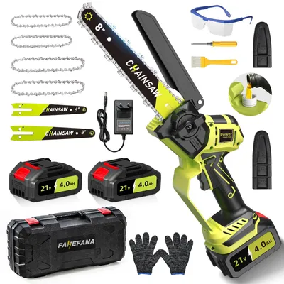 Akku-Kettensäge 8000 mAh, 6/8 Zoll, bürstenlos, Handkettensäge