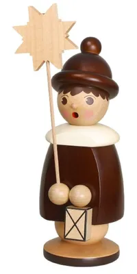 Zdjęcie produktu dla Miniaturowe figurki Zmarznięte dziecko z gwiazdą, naturalne, wysokość 26 cm, NOWE