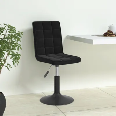 Produktbild von The Living Store Esszimmerstühle 4 Stk. Drehbar Schwarz Samt
