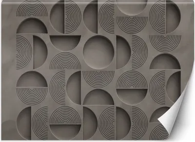 Produktbild von Vlies fototapete Moderne Formen 3D 200x140 cm Feeby Grau inkl. Kleber einfache Montage