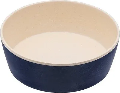Image de Gamelle pour chien, BecoBowl - Bamboo-midnight-blue-L