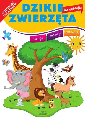 Produktbild von Wilde Tiere. Ausmalen und Aufkleber