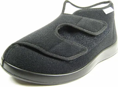 Produktbild von Varomed genua klettschuh Hausschuh schwarz in Gr. 49