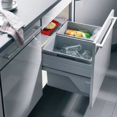 Produktbild von Abfallsorter EURO CARGO S-60/2 / 60 cm Schrankbreite / Hailo 3610-62 / Abfalleimer / Abfallsammler / Mülleimer