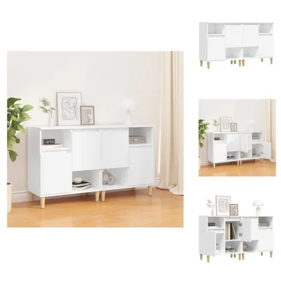 Immagine prodotto di vidaXL Credenze 2 pz. Bianco 60x35x70 cm Materiale a base di legno - Credenze