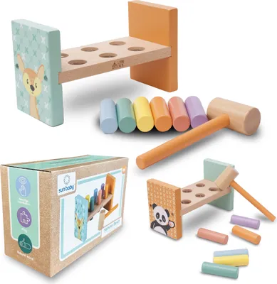 Produktbild von Klopfspiel hämmerchenspiel Baby Hammerspiel ab 1 Jahr Holz Vorschulentwicklungsspielzeug Motorikspielzeug