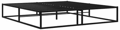 Produktbild von vidaXL Bettgestell Schwarz Metall 200x200 cm