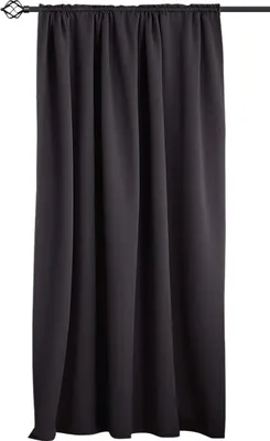 Produktbild von WOLTU Vorhang Gardinen Blickdicht mit Kräuselband für Schiene 250 g/m² Schwerer Thermovorhang, Anthrazit 135x175cm (1 Stück)