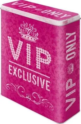 Zdjęcie produktu dla Metalowa Puszka Xl Vip Pink Only