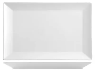 Obrázek produktu pro H&H sada 6 obdélníkových talířů Osaka z bílé kameniny, 30 x 20 cm