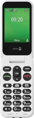Produktbild von Doro Leva E20, Klappgehäuse, Single SIM, 7,11 cm (2.8"), 0,3 MP, 1150 mAh, Schwarz