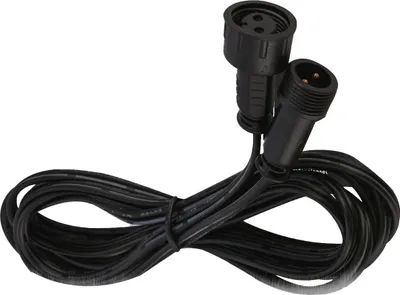 Zdjęcie produktu dla BRILONER Connect to Shine zestaw 3 przedłużaczy kabla, wodoodporny IP67, 2 metry każdy, czarny, 0,2 x 1,5 cm