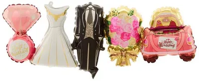 Produktbild von Folienballongirlande Hochzeit 94x32cm