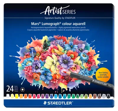 Produktbild von Staedtler Mars Lumograph, Weich, Mehrfarbig, 24 Stück(e)
