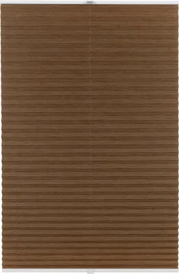 Produktbild von Plissee auf Maß Bamboo Klemmfix ohne Bohren Farbe: Braun Bamboo, Größe: B): 91-100 cm, H): 201-250 cm