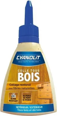 Image de Colle Bois CYANOLIT, Haute Résistance, Bois et Dérivés, 500 g, Séchage Rapide
