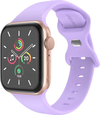 Produktbild von imoshion Silikon-Armband⁺ für Watch Series 1 t/m 9 / SE (38/40/41 mm) | Series 10 / 11 (42 mm) - Größe S/M - Lila / Lilac