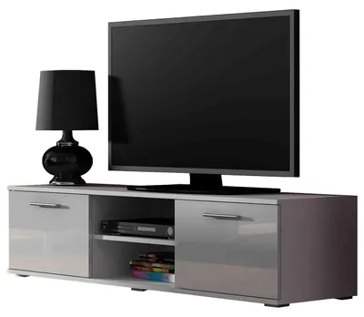Produktbild von TV Lowboard SINDI SH4A weiß / weiß hochglanz