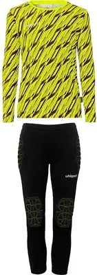 Produktbild von Uhlsport Progressive 28 Torwart Trikot Set Kinder - Neongelb / Schwarz