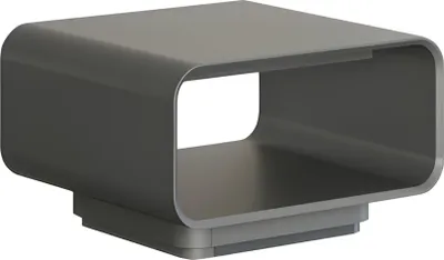 Image de Table basse Table de salon Moderne Noir Gris Design Compartiment ouvert Style Minimal