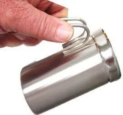 Produktbild von Milchkännchen aus Edelstahl Milk Pitcher 350ml/12oz Milchkanne Milchschaumkännchen Milch Aufschäumen für Cappuccino und Latte Art, Silber