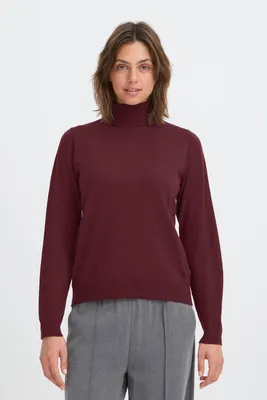 Produktbild von OXMO OXBMMNORA ROLLNECK Damen Pullover Rollkragenpullover Feinstrickpullover regular fit