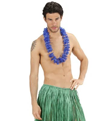 Produktbild von Hawaiikette Hawaii Blumen Blau Aloha