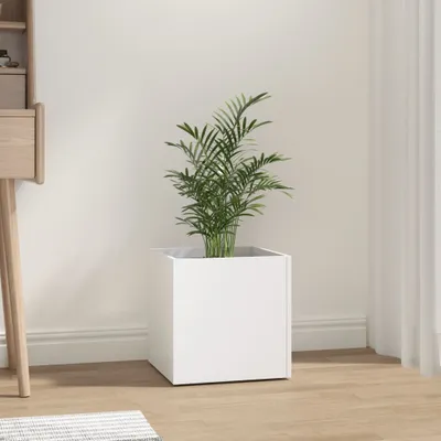 Produktbild von Pflanzgefäß Weiß 40x40x40 cm Holzwerkstoff , Gabionen Design 2024