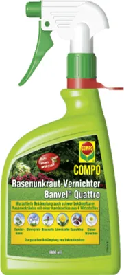 Produktbild von Rasen Unkrautvernichter COMPO Banvel Quattro 1 L 100 m²