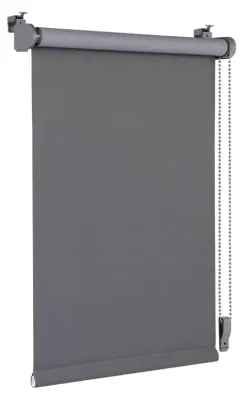 Zdjęcie produktu dla Roleta zaciemniająca, roleta termoizolacyjna, montaż bez wiercenia, kolor: szary, wymiary: 55x160 cm
