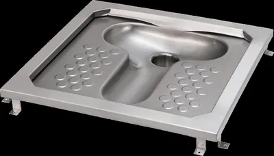 Produktbild von KWC Hock-wc, CAMPUS, Edelstahl, Spülrand, 755x200x755 mm