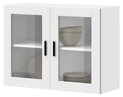 Produktbild von Küchenwandschrank mit Glastür Porto in Weiß