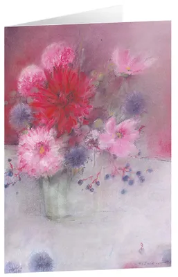 Produktbild von Blumen für dich - Kunst-Faltkarten ohne Text (5 Stück)