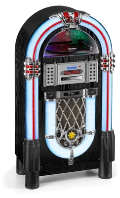 Produktbild von Karcher JB 6608D Jukebox mit Plattenspieler (CD-Player, Bluetooth, UKW / DAB+ Radio, Lightshow)
