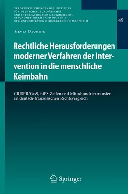 Zdjęcie produktu dla Rechtliche Herausforderungen moderner Verfahren der Intervention in die menschliche Keimbahn