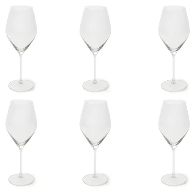 6 Weingläser Asti, mundgeblasen, transparent, 470 ml