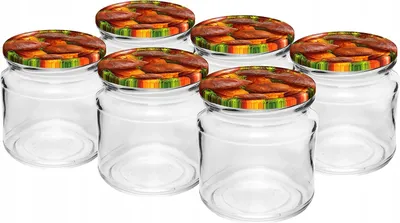 Produktbild von Glasgefäß mit Schraubverschluss TO fi66 212ml - 6 Stück