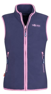 Image de Gilet Trollkids Arendal bleu, rose 140 cm pour enfants bleu, rose 140 cm