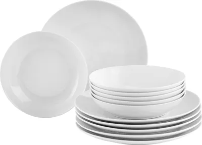 Produktbild von Tafelservice - Weiß - für 6 Personen - Porzellan