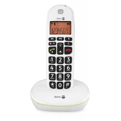Produktbild von Doro PhoneEasy 100w, Freisprecheinrichtung, 20 Eintragungen, Anrufer-Identifikation, Weiß