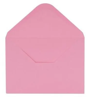 Obrázek produktu pro Ozdobné obálky C6 světle růžová/ 120 g 50 ks x-13