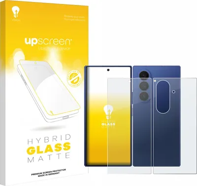 Produktbild von upscreen Entspiegelungs Schutzglas für Samsung Galaxy Z Fold 7 (Display+Rückseite) Schutzfolie Panzer Folie Glas Display Schutz matt