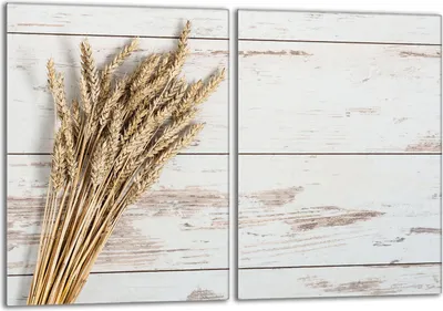 Obrázok produktu pre Sada krycích dosiek na sporák 2x40x52 cm sklokeramický kryt varnej dosky sklenený splashback, pšeničné drevo