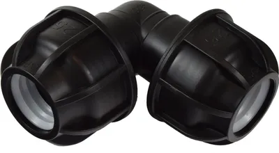 Produktbild von Agora-Tec®  PE-Fitting Winkel 90 Grad 25mm auf 25 mm für PE-Rohr 25mm SCHWARZ