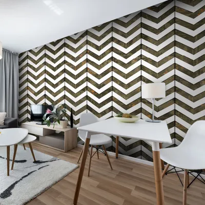 Image de PURO TAPETE autocollant 10 m sticker mural film décoratif pour meubles film décoratif film photo panneau sticker mural poster mural sticker mural - motif zigzag f-A-0307-j-d