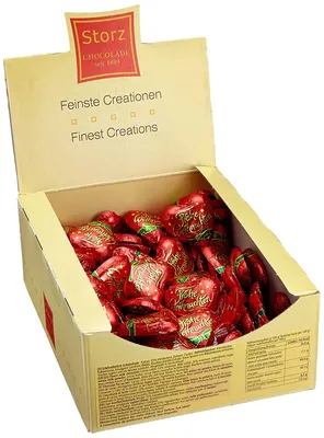 Produktbild von 100er SET Herz "Frohe Weihnachten", lose 9 g / Schokolade / Weihnachten